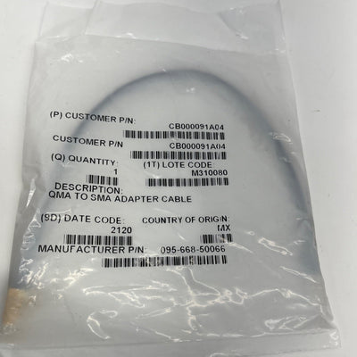 Motorola 095-668-50066 CB000091A04 QMA to SMA Adapter Cable - HaloidRadios.com