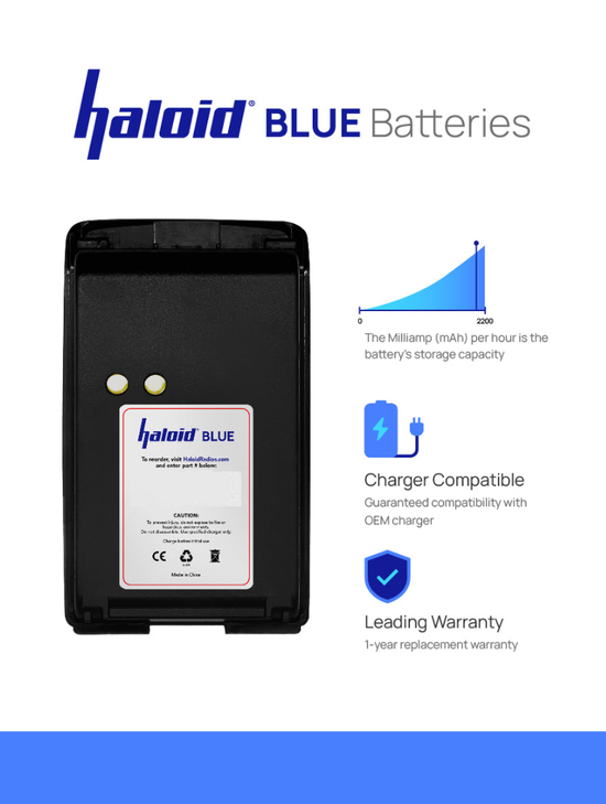 Haloid BLUE HR-4071 NiMh Battery for BPR40