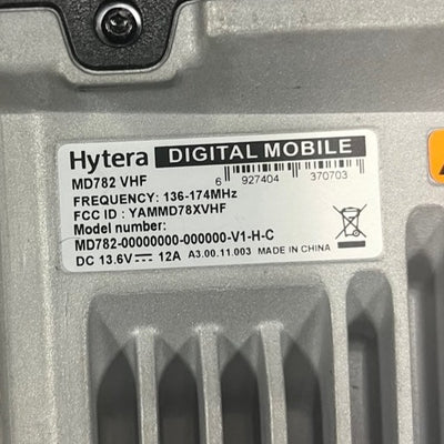 Hytera MD782 VHF Digital DMR Mobile - HaloidRadios.com