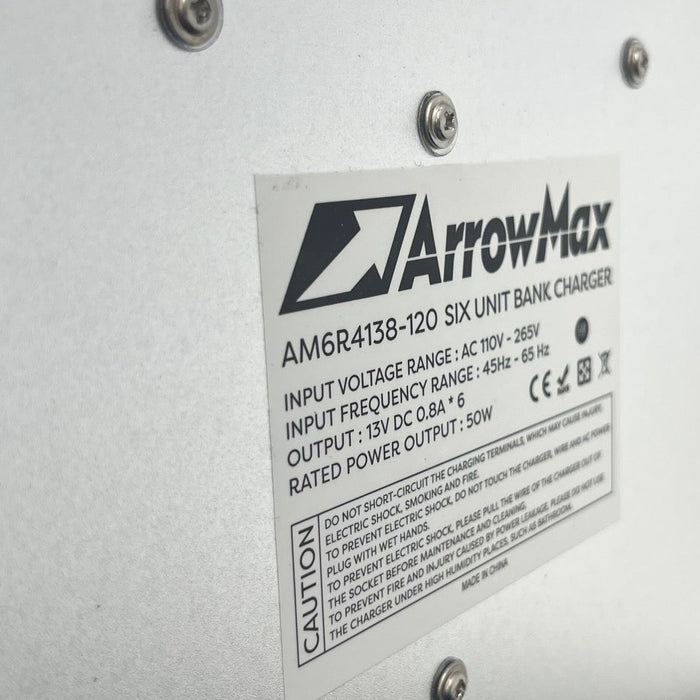 ArrowMax AM6R4138-120 Six Unit Bank Charger for CP200D / CP200 - HaloidRadios.com