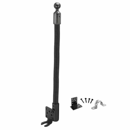 GPS LOCKBOX ACC-RM08825AL 18" Heavy-Duty Seat Rail Floor Mount Pedestal - 25mm (1 inch) Ball Compatible