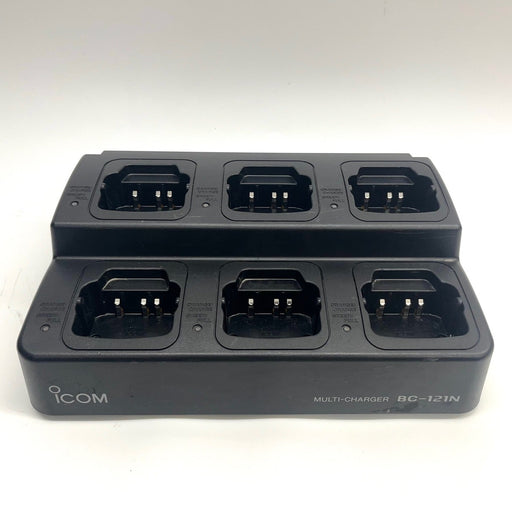 ICOM BC-121N 6-unit Multi Charger with BC-157 Power Supply - HaloidRadios.com