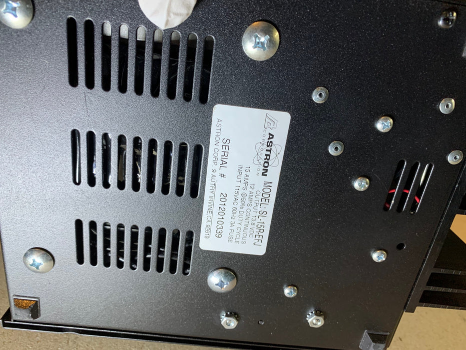 Astron SL-15R-EFJ SL-15R 15 AMP Power Supply w/ Mounting Bracket - HaloidRadios.com